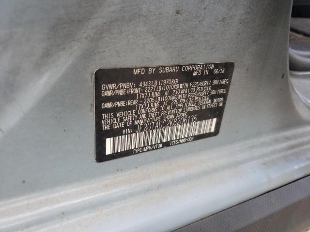 Photo 10 from auction – 2019 SUBARU CROSSTREK with VIN JF2GTADC2K8206135