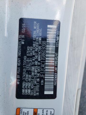 Photo 10 from auction – 2016 SUBARU BRZ 2.0 LI with VIN JF1ZCAC17G8603098