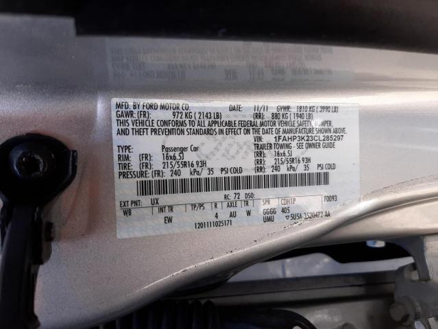 Foto 10 de la subasta – 2012 FORD FOCUS SE con VIN 1FAHP3K23CL285297