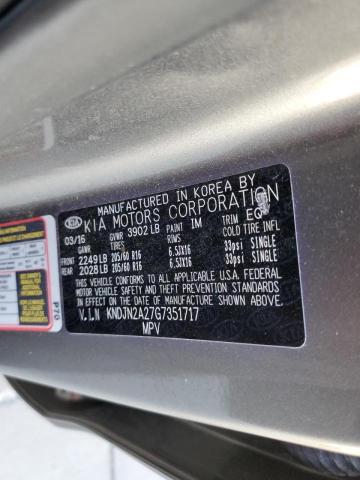 Photo 10 from auction – 2016 KIA SOUL with VIN KNDJN2A27G7351717