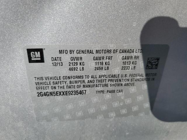 Photo 10 from auction – 2014 BUICK REGAL PREM with VIN 2G4GN5EXXE9235467