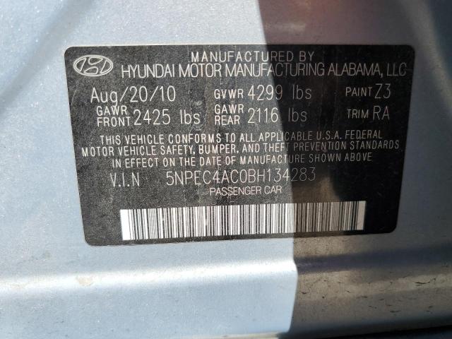 Photo 10 from auction – 2011 HYUNDAI SONATA SE with VIN 5NPEC4AC0BH134283