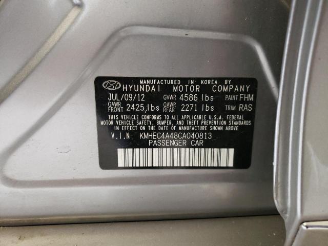 Photo 10 from auction – 2012 HYUNDAI SONATA HYB with VIN KMHEC4A48CA040813