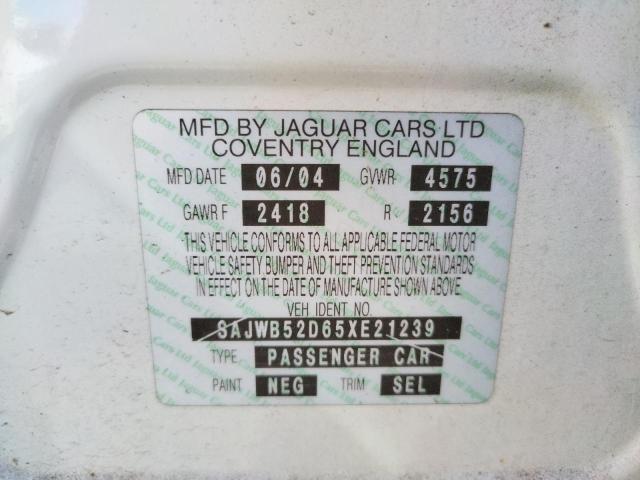 Photo 10 from auction – 2005 JAGUAR S-TYPE with VIN SAJWB52D65XE21239