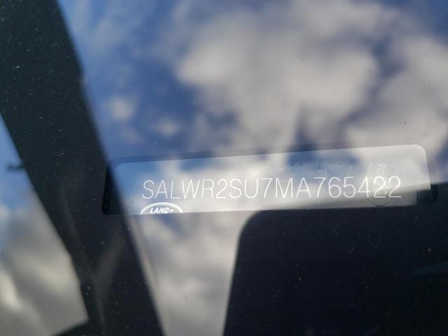 Photo 10 from auction – 2021 LAND ROVER RANGE ROVE with VIN SALWR2SU7MA765422
