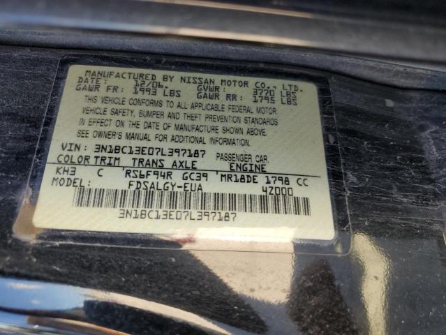 Photo 10 from auction – 2007 NISSAN VERSA S with VIN 3N1BC13E07L397187