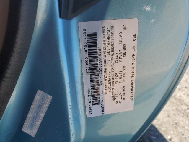 Photo 10 from auction – 2002 MAZDA MIATA with VIN JM1NB353920222169