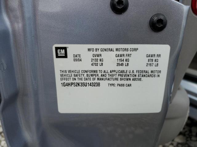 Photo 10 from auction – 2005 BUICK LESABRE CU with VIN 1G4HP52K35U143238