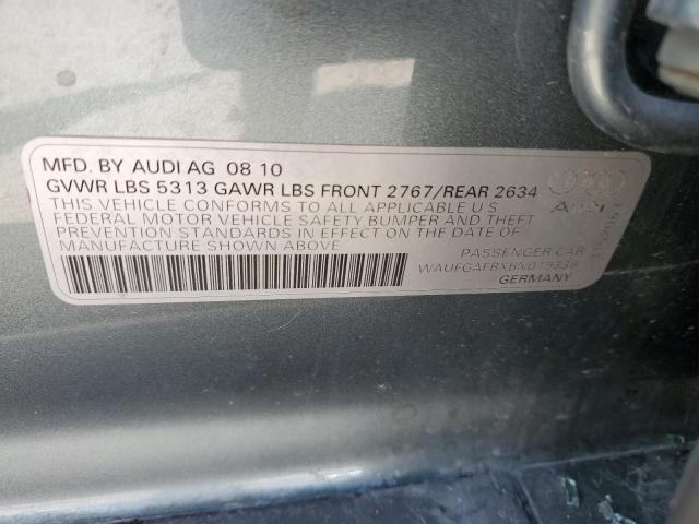 Photo 10 from auction – 2011 AUDI A6 PREMIUM with VIN WAUFGAFBXBN019338