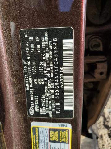 Photo 10 from auction – 2015 KIA OPTIMA LX with VIN 5XXGM4A7XFG469948