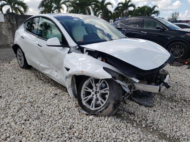 TESLA MODEL Y 2021 with VIN 5YJYGAEE2MF186964 - Photo from auction