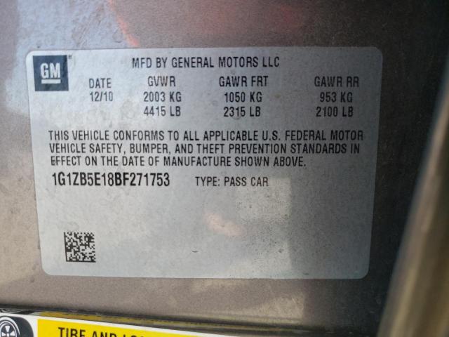 Photo 10 from auction – 2011 CHEVROLET MALIBU LS with VIN 1G1ZB5E18BF271753