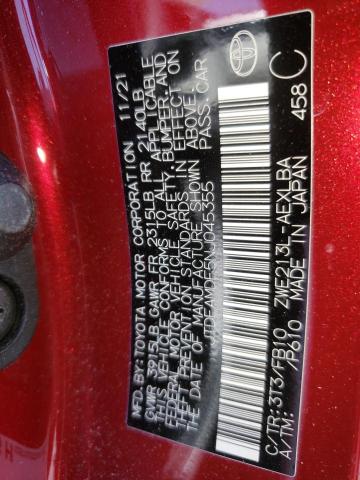 Photo 10 from auction – 2022 TOYOTA COROLLA LE with VIN JTDEAMDE5NJ045355
