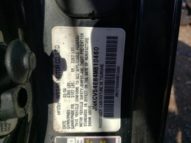 Photo 10 from auction – 2004 INFINITI G35 with VIN JNKCV54E84M810460