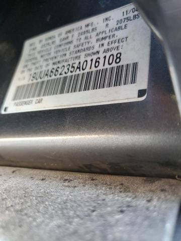 Photo 10 from auction – 2005 ACURA TL with VIN 19UUA66235A016108
