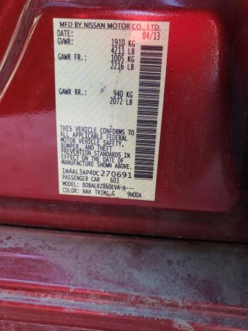 Photo 10 from auction – 2013 NISSAN ALTIMA 2.5 with VIN 1N4AL3AP4DC270691