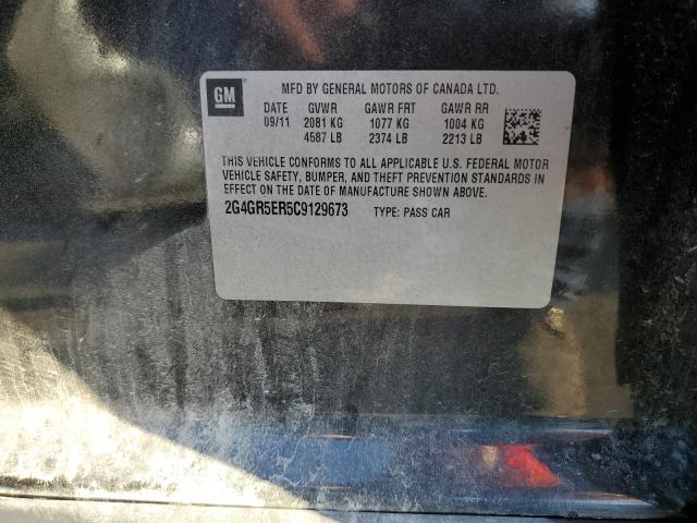 Photo 10 from auction – 2012 BUICK REGAL with VIN 2G4GR5ER5C9129673