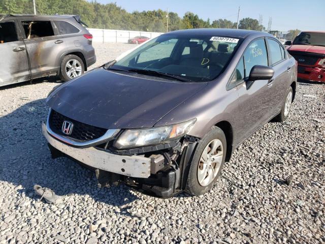 Photo 2 from auction – 2015 HONDA CIVIC LX with VIN 19XFB2F53FE106056