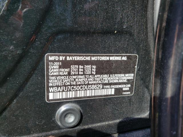 Photo 10 from auction – 2012 BMW 535 XI with VIN WBAFU7C50CDU58629