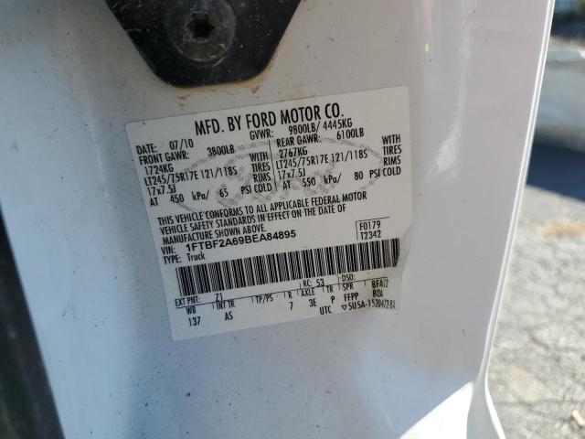 Photo 10 from auction – 2011 FORD F250 SUPER with VIN 1FTBF2A69BEA84895