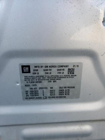 Photo 10 from auction – 2020 CHEVROLET TRAX LS with VIN KL7CJKSB7LB016951