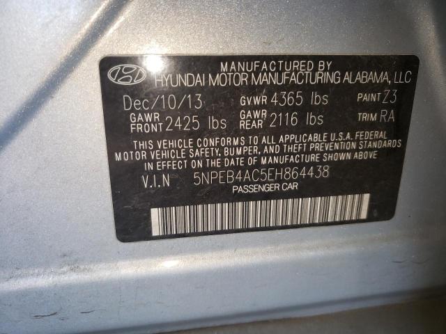 Photo 10 from auction – 2014 HYUNDAI SONATA GLS with VIN 5NPEB4AC5EH864438