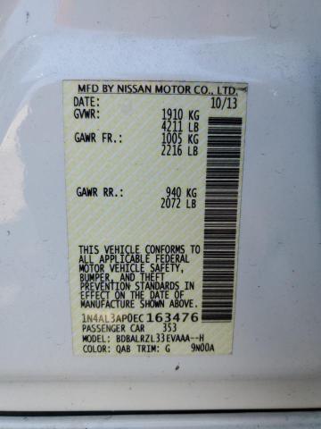 Photo 10 from auction – 2014 NISSAN ALTIMA 2.5 with VIN 1N4AL3AP0EC163476