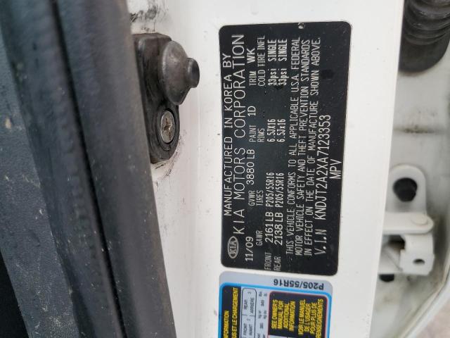 Photo 10 from auction – 2010 KIA SOUL with VIN KNDJT2A2XA7123353