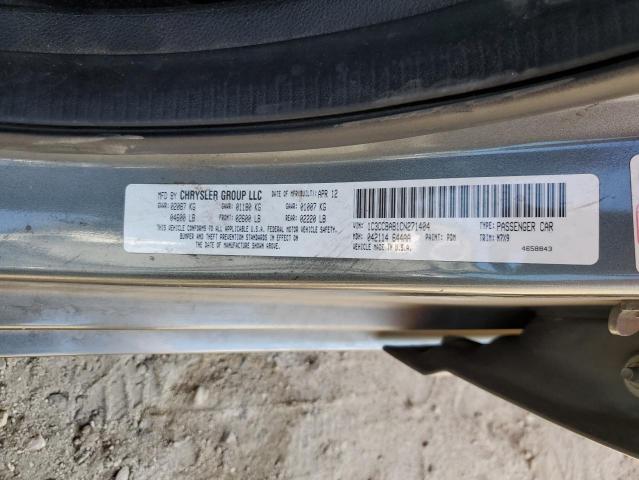 Photo 10 from auction – 2012 CHRYSLER 200 LX with VIN 1C3CCBAB1CN271404