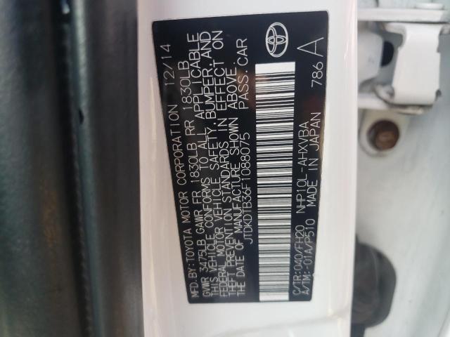 Photo 10 from auction – 2015 TOYOTA PRIUS C with VIN JTDKDTB36F1088075