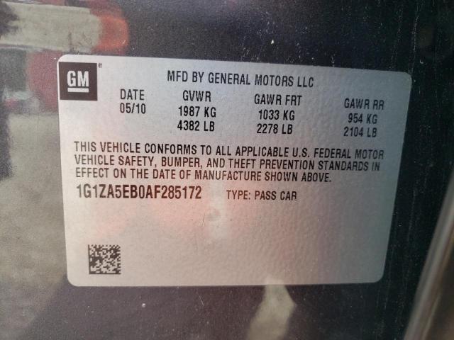 Photo 10 from auction – 2010 CHEVROLET MALIBU LS with VIN 1G1ZA5EB0AF285172