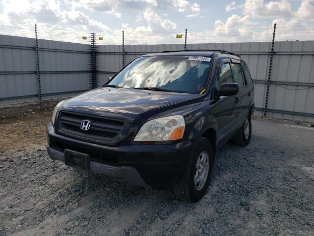 Photo 2 from auction – 2004 HONDA PILOT LX with VIN 2HKYF18164H587477