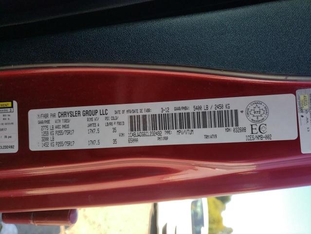 Photo 10 from auction – 2012 JEEP WRANGLER U with VIN 1C4BJWDG6CL232492