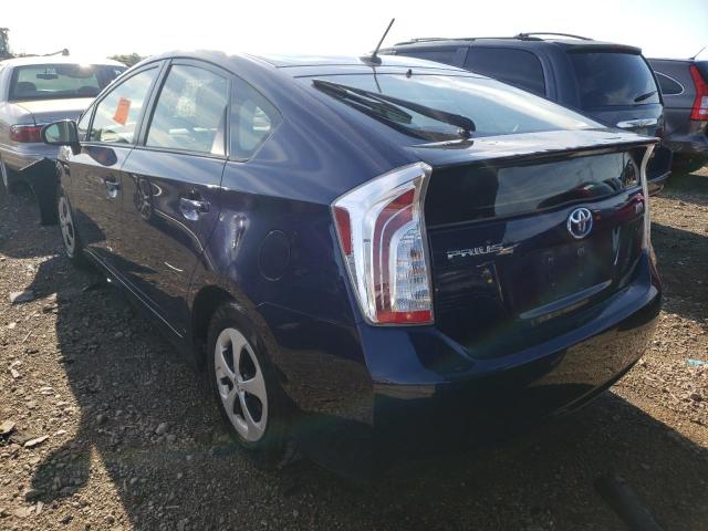 Photo 3 from auction – 2013 TOYOTA PRIUS with VIN JTDKN3DU7D0347467