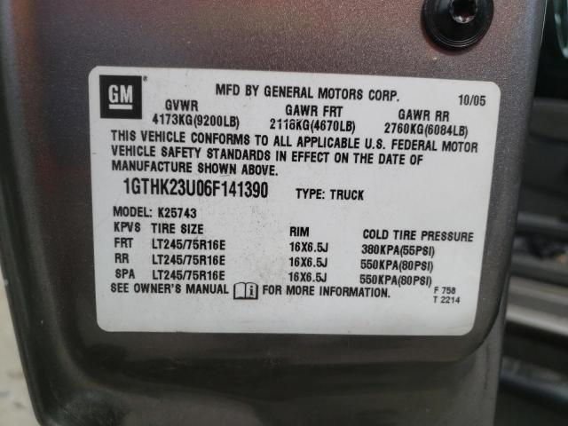 Photo 10 from auction – 2006 GMC SIERRA K25 with VIN 1GTHK23U06F141390