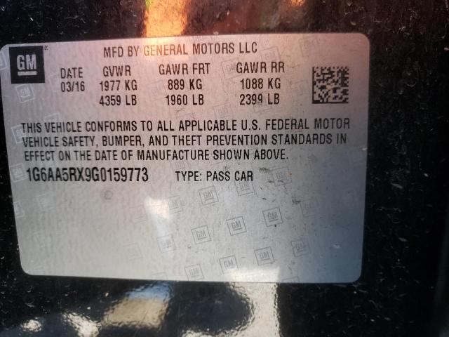 Photo 10 from auction – 2016 CADILLAC ATS with VIN 1G6AA5RX9G0159773