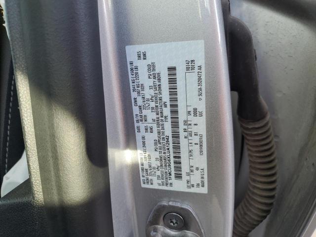 Photo 10 from auction – 2020 FORD ESCAPE SE with VIN 1FMCU9G6XLUA12942