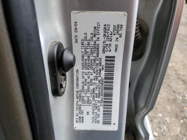Photo 10 from auction – 2005 TOYOTA 4RUNNER SR with VIN JTEBU14R450058997