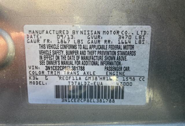 Photo 10 from auction – 2014 NISSAN VERSA NOTE with VIN 3N1CE2CP8EL381788