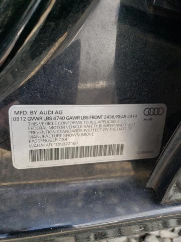 Photo 10 from auction – 2013 AUDI A4 PREMIUM with VIN WAUAFAFL1DN022167