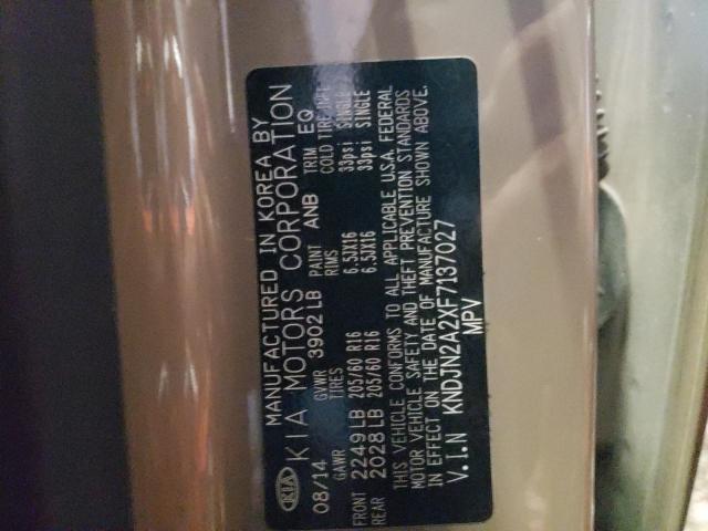 Photo 10 from auction – 2015 KIA SOUL with VIN KNDJN2A2XF7137027