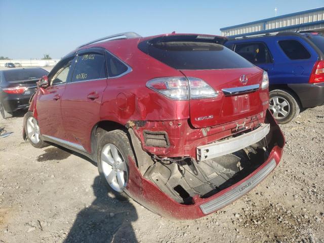 Photo 3 from auction – 2010 LEXUS RX 350 with VIN 2T2BK1BA3AC048724