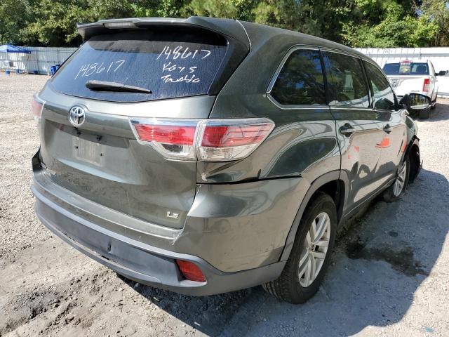 Photo 4 from auction – 2014 TOYOTA HIGHLANDER with VIN 5TDZARFH5ES006533