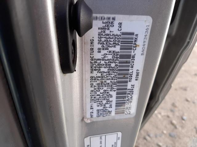 Photo 10 from auction – 2002 TOYOTA CAMRY with VIN 4T1BE32K22U073095