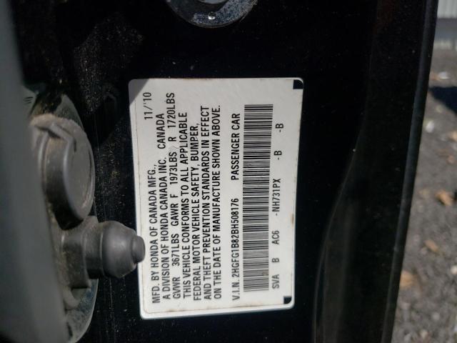 Photo 10 from auction – 2011 HONDA CIVIC EX with VIN 2HGFG1B82BH508176