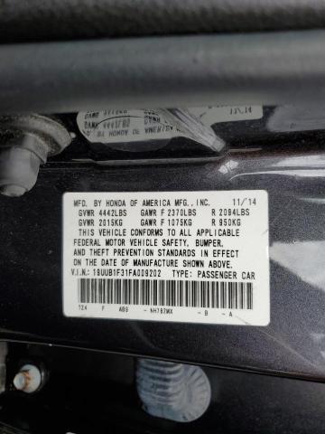 Photo 10 from auction – 2015 ACURA TLX with VIN 19UUB1F31FA009202