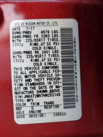 Photo 10 from auction – 2017 NISSAN ROGUE S with VIN JN8AT2MV7HW283149