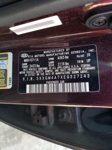 Photo 10 from auction – 2014 KIA OPTIMA LX with VIN 5XXGM4A7XEG327243