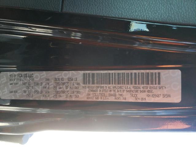 Photo 10 from auction – 2020 JEEP GLADIATOR with VIN 1C6JJTBG9LL184488