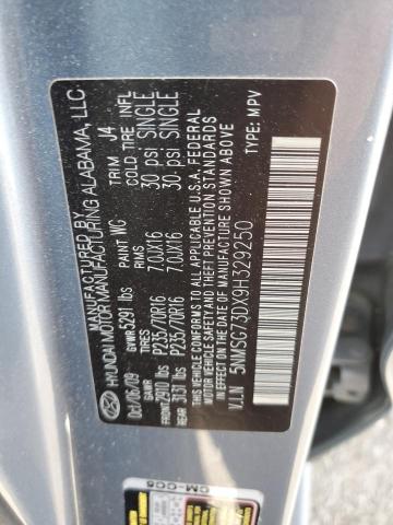 Photo 10 from auction – 2009 HYUNDAI SANTA FE G with VIN 5NMSG73DX9H329250